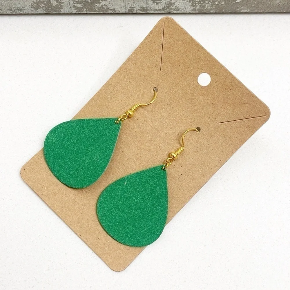 Teardrop hand made earrings